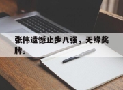 IM电竞-张伟遗憾止步八强，无缘奖牌。