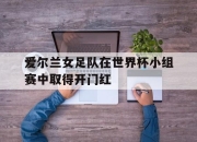 IM电竞体育平台-爱尔兰女足队在世界杯小组赛中取得开门红